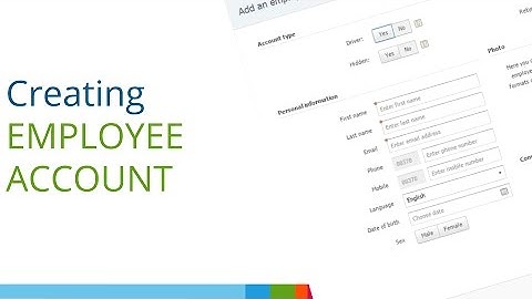 Creating account for new employee (if you are an entitled person)