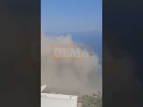 Κατολίσθηση στη Σαντορίνη (1)