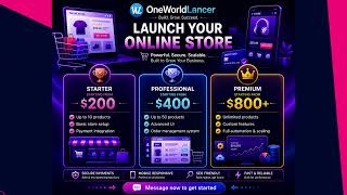 OneWorldLancer | E-commerce Website Development