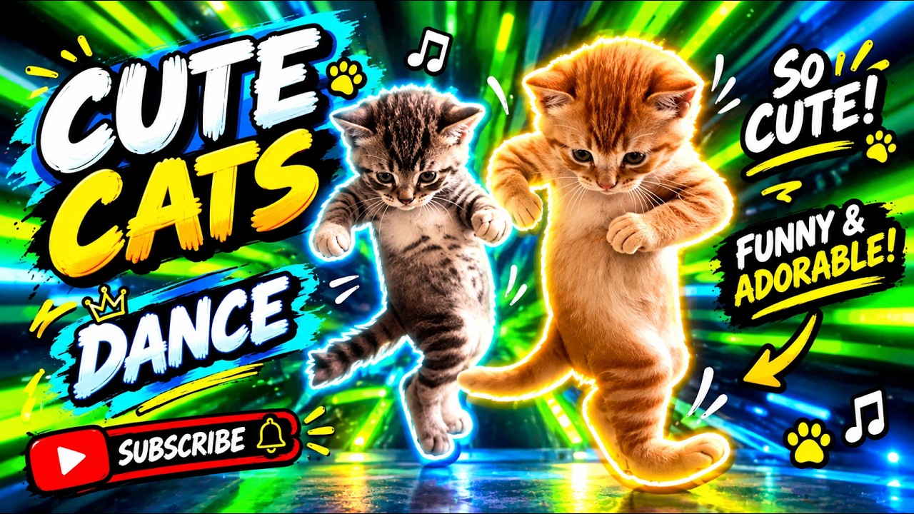 Adorable Dancing Cats 😻🎶 | The Cutest Cat Dance Ever! #catdance - YouTube