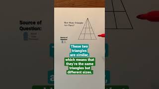 Celebrity How Many Triangles Are There? SOLUTION #Shorts #math #maths #mathematics Profile