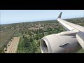XPlane 11- ALL DEFAULT: American 737-800 KSEA Landing