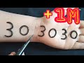 نقش الحناء بالارقام 303030 طريقة جديدة وسهلة والنتيجة رووووعة / easy henna design