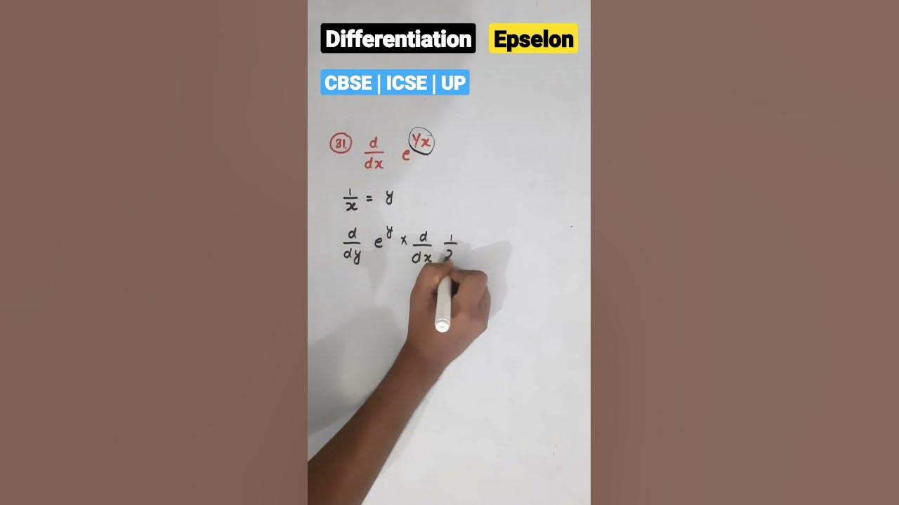 Differentation of e power x differentiation of e to power x