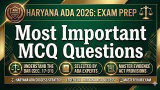 Haryana ADA most Important mcq questions