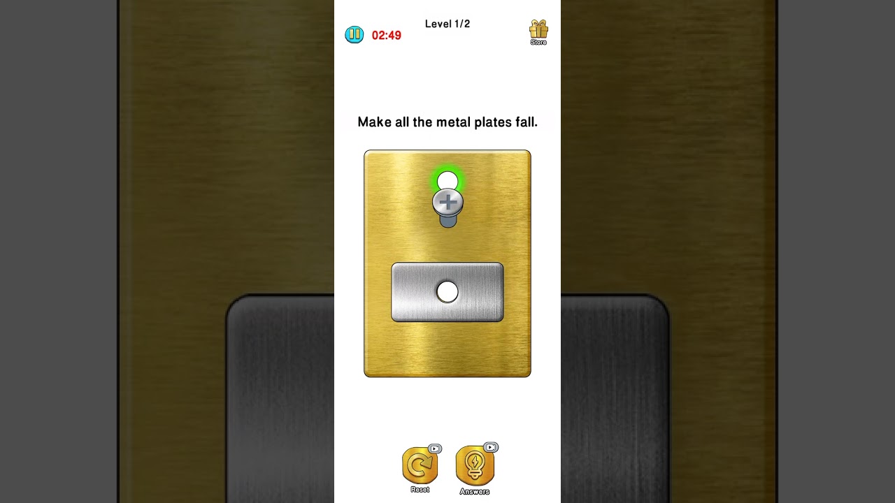 screw pin puzzle game solution 