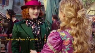 [hd] all hatter and alice hugs - alice through the looking glass