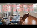 vlog | empty apartment tour + moving into my first apartment