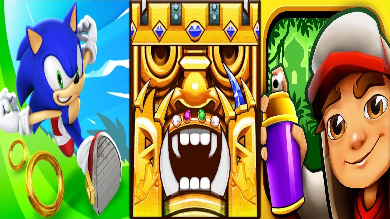 Temple Run 2 Barry bones VS Sonic Dash Silver VS Subway Surfers Tasha ...