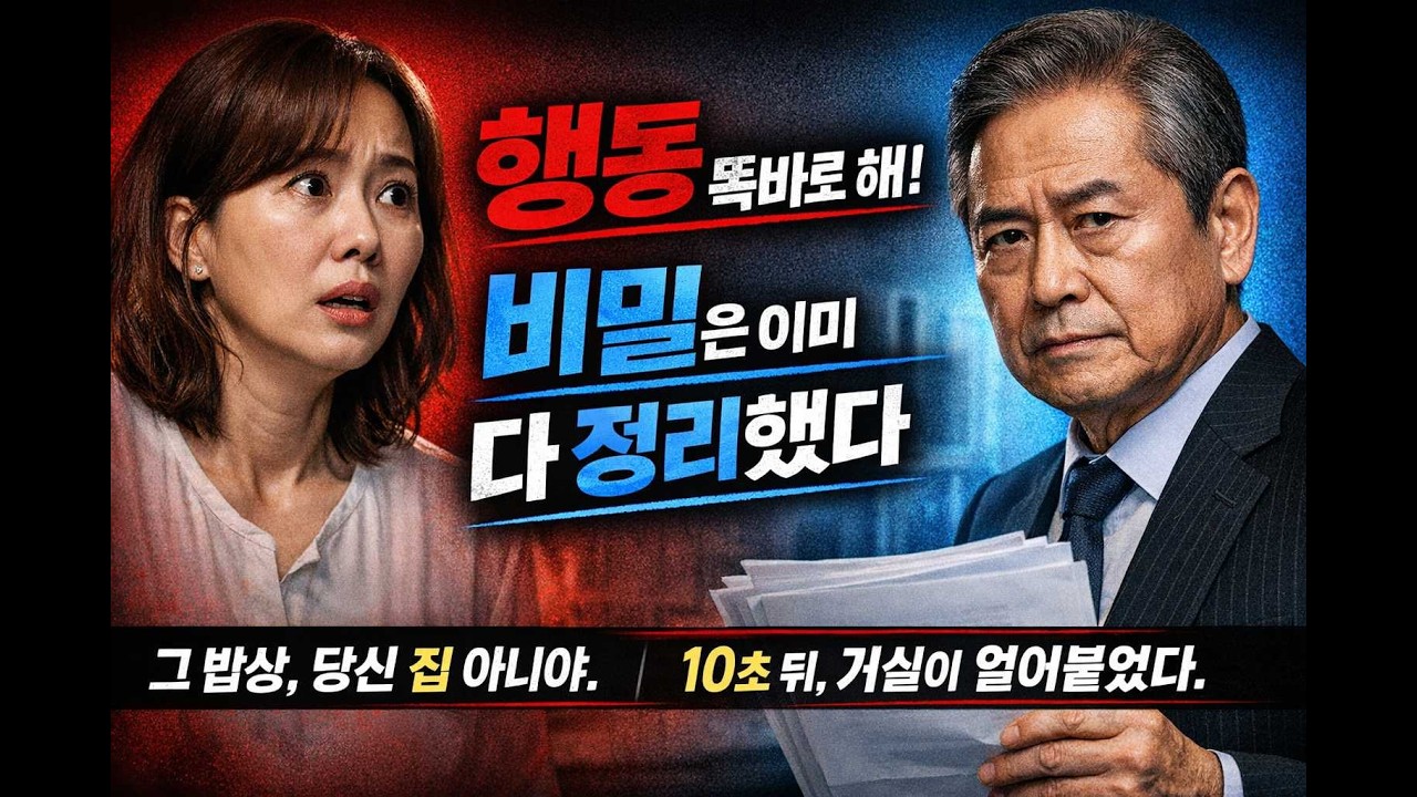 “며느리가 내 밥상을 치운 그날, 나는 이미 모든 걸 정리해 두었습니다”
