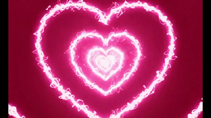 🌸 8 HOUR Pink Heart Tunnel Loop 💖| Background | Screensaver | Wallpaper | LED Light Loop | NO SOUND