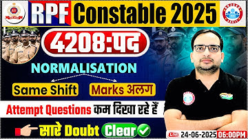 RPF Constable Result 2025 | RPF Constable Normalisation Marks 2025 | RPF Normalization Marks 2025