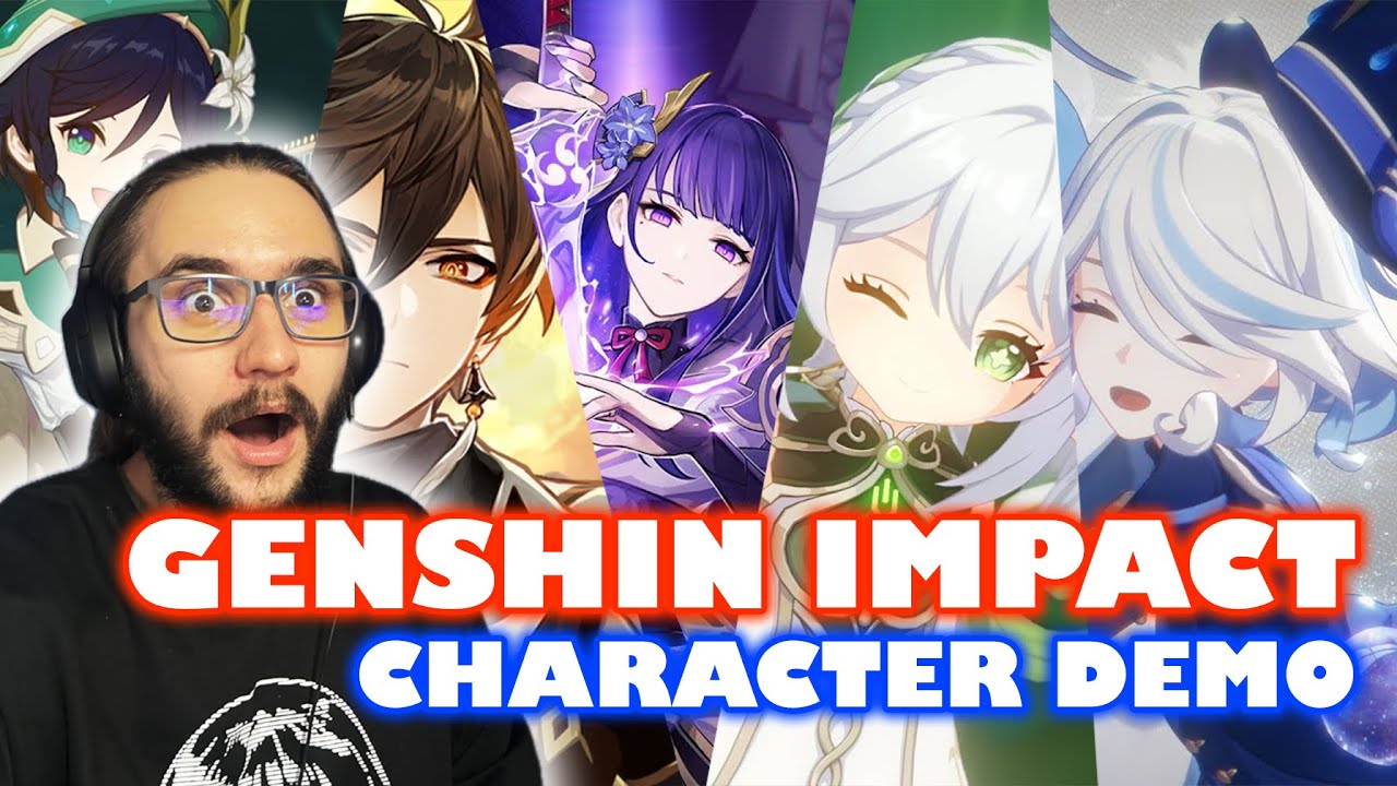 FIRST TIME SEEING THE GENSHIN CHARACTER DEMOS | All Genshin Impact ...