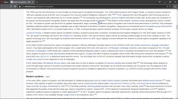 Speech Recognition 1 - History of Speech Recognition