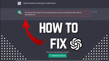 🛠️ How to Fix ChatGPT Something Went Wrong (NEW SOLUTION)