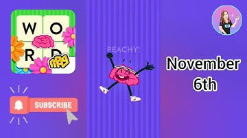 WordBrain Space Brain Event November 6, 2022 Answers