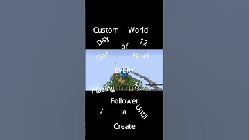 Day 12 of Placing One Block for EVERY Follower #minecraft