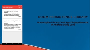Room Sqlite Library Crud App Dependencies Config Part 1