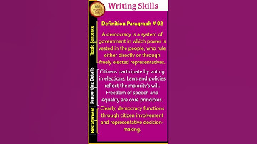 Writing Skills - Formal Definition Paragraph Writing 02- AAS English Skills