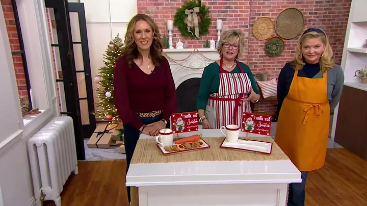 Mr. Christmas Illuminated Milk & Cookie Plate with Mug on QVC