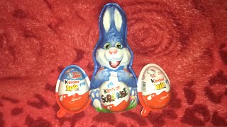 Unwrapping Kinder Surprise And Kinder Joy Eggs Easter Bunny, Tom & Jerry And Hello Kitty Editions