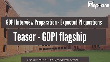 Teaser of GDPI Interview Preparation and Questions