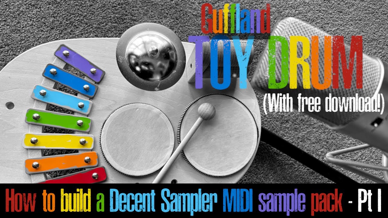 Part I: Building a sample pack using a toy drum set (FREE SAMPLE PACK)