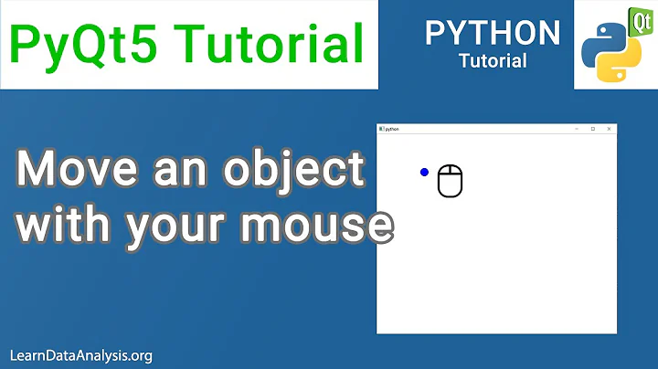 How to implement mouse dragging an object function with QGraphicsView class | PyQt5 Tutorial