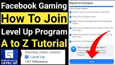 How to Apply For Facebook Gaming Level up program in Bangla | How to Join Facebook Level up program
