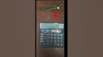 HOW TO GET STOPWATCH ON BUTTON CALCULATOR