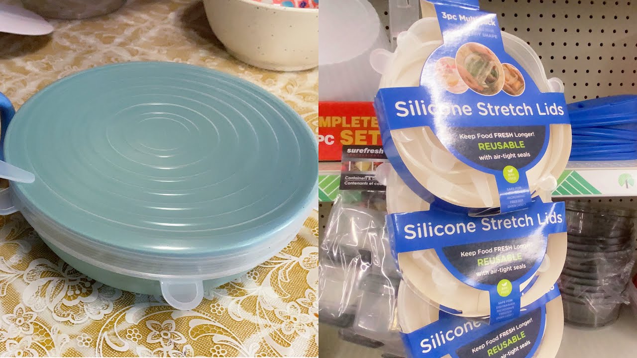 Silicone Stretch Lids by Hitt Brands From Dollar Tree!!!! YouTube