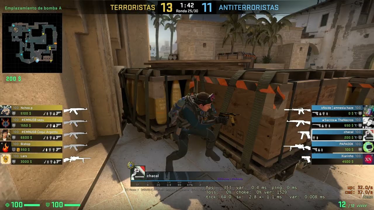 CSGO / MIRAGE / THE GHOST IN THE BAG / NINJA DEFUSE / CLUTCH 1 VS 4 TT / ECHO CZ PISTOL / D4DefuseD