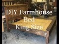 DIY | How to build a Farmhouse King Size Bed | Farmhouse Platform Bed