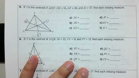 Unit 5: Centroid and Orthocenter Notes