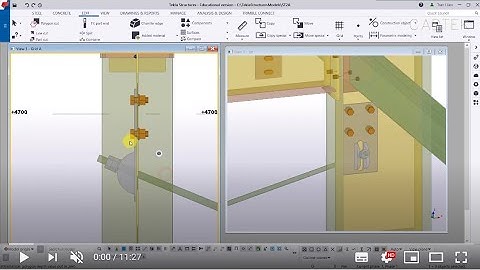 How To Create Rod Wind Bracing Connectoin in Tekla