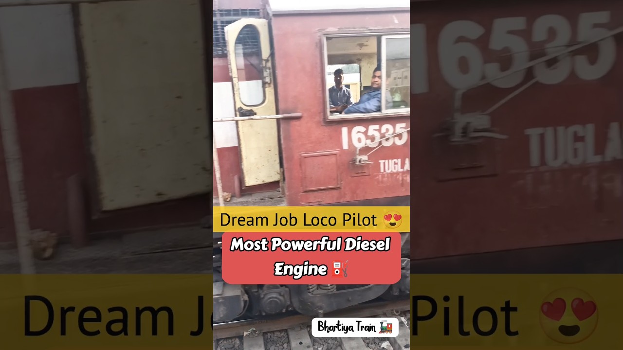 🌟 Dream Job of Millions: WDM-3A Pilot Watching You While the Song Plays 🎶 