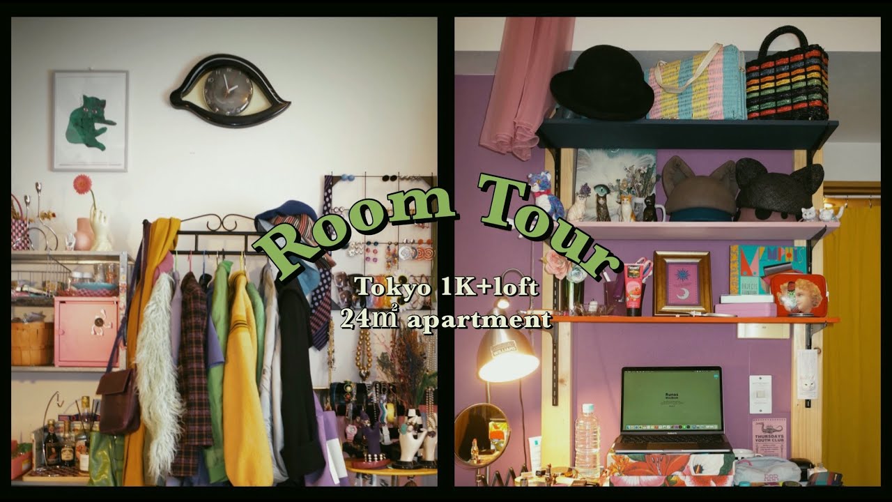 ✴︎ ROOM TOUR ✴︎  好きな物に囲まれて暮らす 🐈‍⬛️ こだわりのカラフルインテリア 💐 キッチン〜リビング編 ／ Tokyo apartment tour