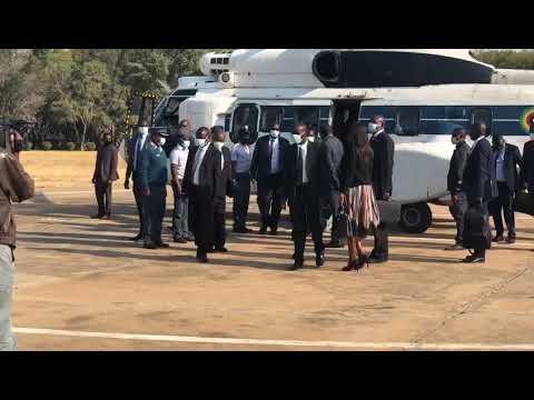 GEINGOB MEMORIAL | Zimbabwean President Emmerson Mnangagwa arrives in Namibia - nbc