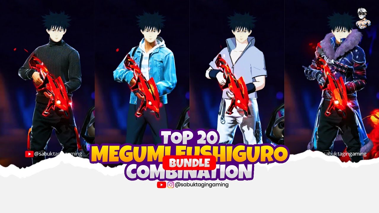 TOP 20 BEST DRESS COMBINATION WITH MEGUMI FUSHIGURO BUNDLE ! FUSHIGURO BUNDLE COMBINATION 