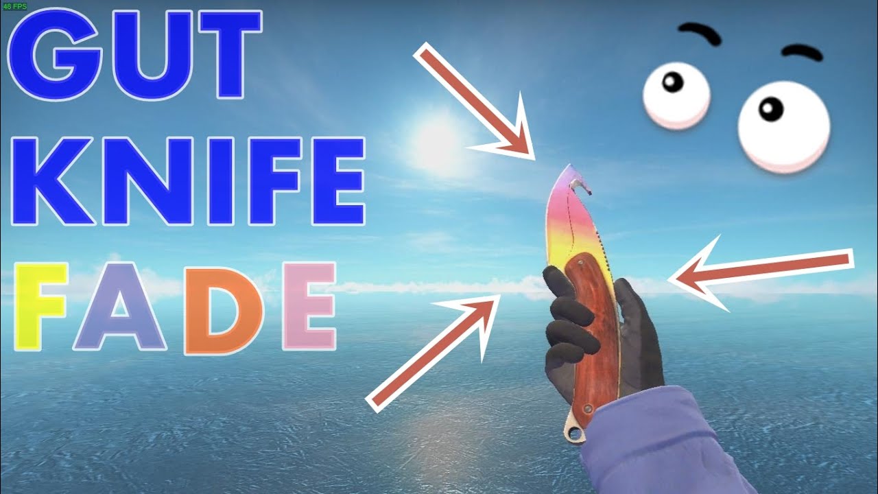 cs go gut knife fade fn showcase youtube
