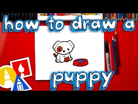 Video: How To Draw A Beautiful Puppy