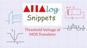 #21 Threshold voltage of MOS transistor - I