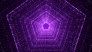 Pentagon Neon Tunnel Background Video, Motion Background Loop | Free Stock Footage screenshot 5