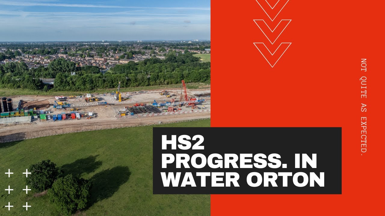 HS2 development in Water Orton, PART 3. A short video of the progress