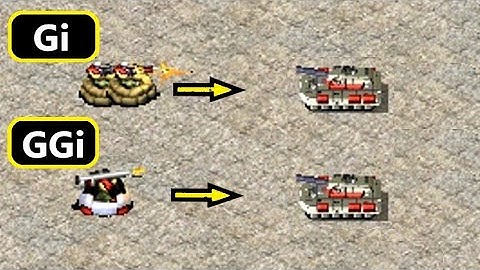 who kills tanks faster? - GGi or Gi - Same Cost - Red Alert 2