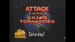 Download Lagu 1990 Fox Kids Attack of the Killer Tomatoes, saturday 30sec promo MP3