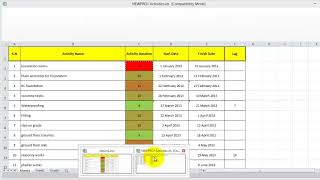 Import Bulk activities with duration from Excel to Primavera