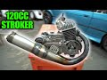 ULTIMATE 120cc STROKER 2 Stroke Scooter Build | Honda Elite