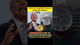US energy chief Chris Wright said he was surprised seeing Indian ships passing Hormuz safely without