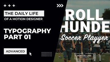 Advanced Typography Animation in After Effects Part 01: Mattes, Textures & More!